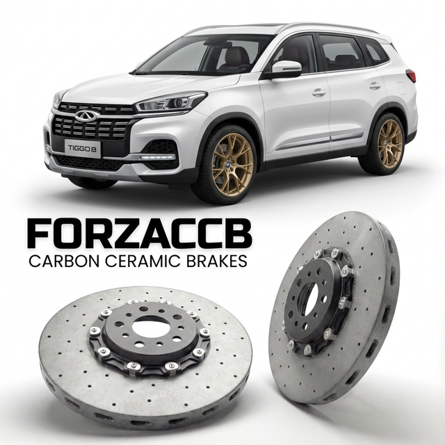 Carbon Ceramic Brake Rotors for Chery Tiggo 8 I (2018-2020) | CCB OEM Replacement / Conversion Upgrade Kit