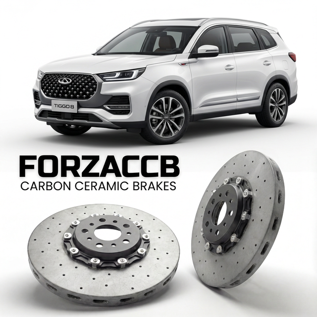 Carbon Ceramic Brake Rotors for Chery Tiggo 8 I (facelift 2022 (2022-2025) | CCB OEM Replacement / Conversion Upgrade Kit
