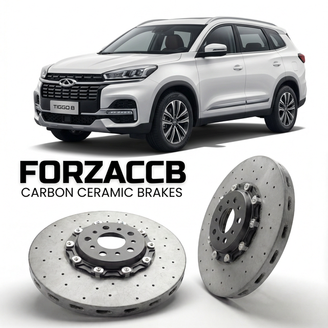 Carbon Ceramic Brake Rotors for Chery Tiggo 8 II (2025+) | CCB OEM Replacement / Conversion Upgrade Kit