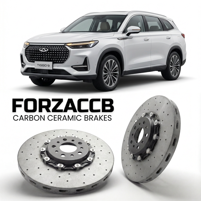Carbon Ceramic Brake Rotors for Chery Tiggo 9 facelift 2024 (2024+) | CCB OEM Replacement / Conversion Upgrade Kit