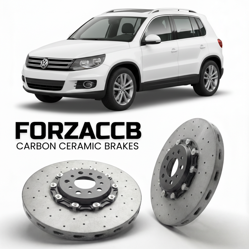 Carbon Ceramic Brake Rotors for Volkswagen Tiguan 5N (2010-2016) | CCB OEM Replacement / Conversion Upgrade Kit