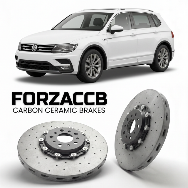 Carbon Ceramic Brake Rotors for Volkswagen Tiguan Allspace BW2 (2017-2023) | CCB OEM Replacement / Conversion Upgrade Kit