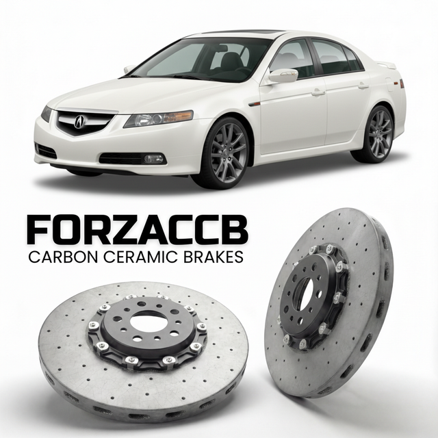 Carbon Ceramic Brake Rotors for Acura TL Type-S UA6-UA7 (2007-2008) | CCB OEM Replacement / Conversion Upgrade Kit