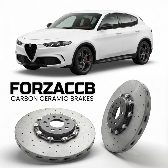 Carbon Ceramic Brake Rotors for Alfa Romeo Tonale (2022-2025) | CCB OEM Replacement / Conversion Upgrade Kit