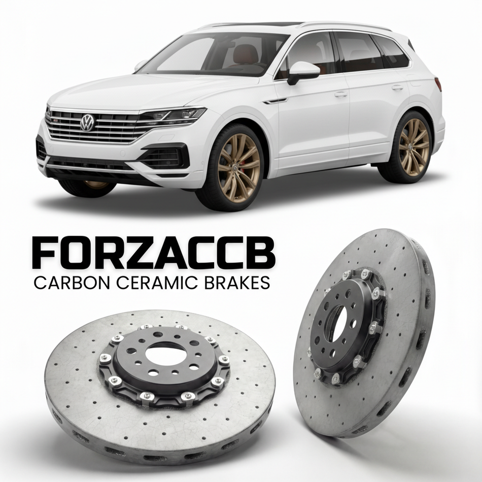 Carbon Ceramic Brake Rotors for Volkswagen Touareg CR (2018+) | CCB OEM Replacement / Conversion Upgrade Kit