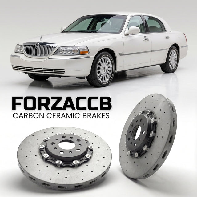 Carbon Ceramic Brake Rotors for Lincoln Town Car III (FN145 (2005-2011) | CCB OEM Replacement / Conversion Upgrade Kit