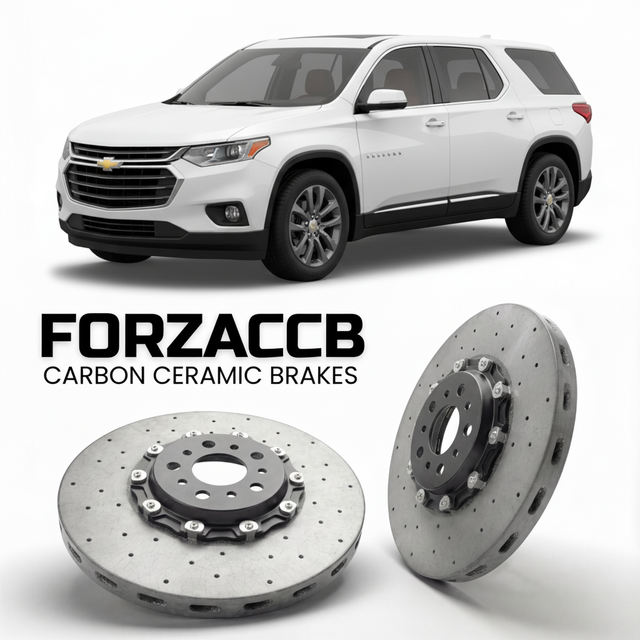 Carbon Ceramic Brake Rotors for Chevrolet Traverse II (2018-2021) | CCB OEM Replacement / Conversion Upgrade Kit