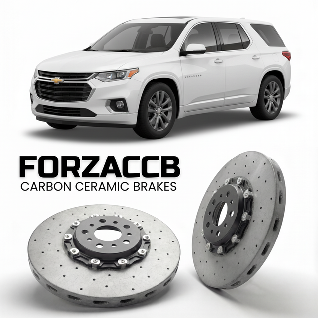 Carbon Ceramic Brake Rotors for Chevrolet Traverse II (facelift 2021 (2021-2024) | CCB OEM Replacement / Conversion Upgrade Kit