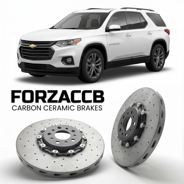 Carbon Ceramic Brake Rotors for Chevrolet Traverse III (2024+) | CCB OEM Replacement / Conversion Upgrade Kit
