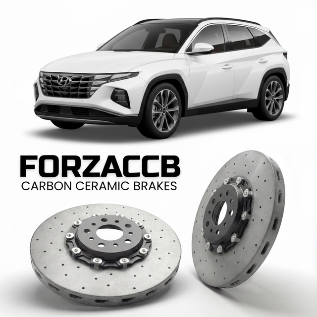 Carbon Ceramic Brake Rotors for Hyundai Tucson Hybrid (2022-2026) | CCB OEM Replacement / Conversion Upgrade Kit