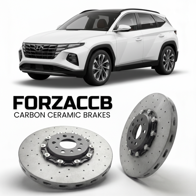 Carbon Ceramic Brake Rotors for Hyundai Tucson Plug-In Hybrid (2022-2026) | CCB OEM Replacement / Conversion Upgrade Kit