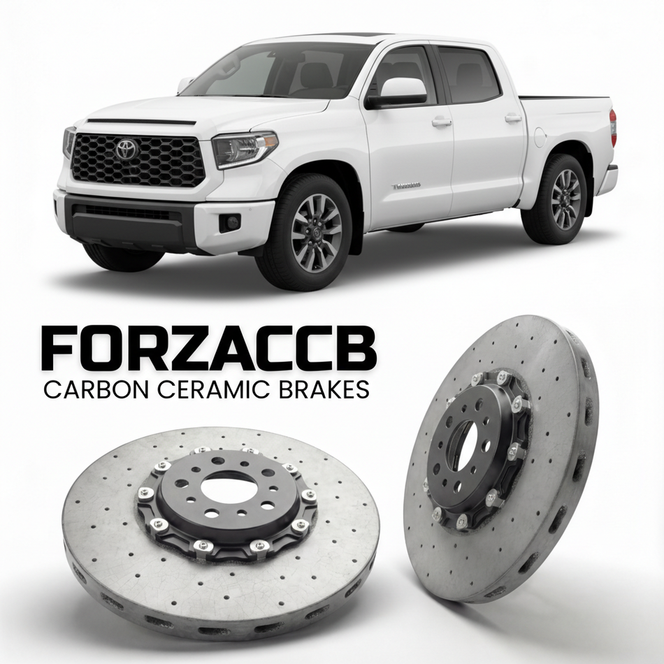 Carbon Ceramic Brake Rotors for Toyota Tundra XK70 (2022+) | CCB OEM Replacement / Conversion Upgrade Kit