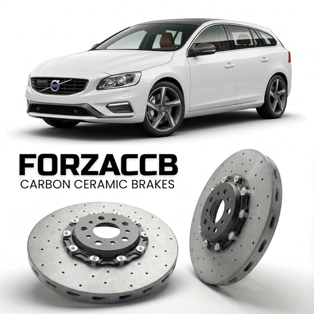 Carbon Ceramic Brake Rotors for Volvo V60 I (2013 facelift (2013-2018) | CCB OEM Replacement / Conversion Upgrade Kit