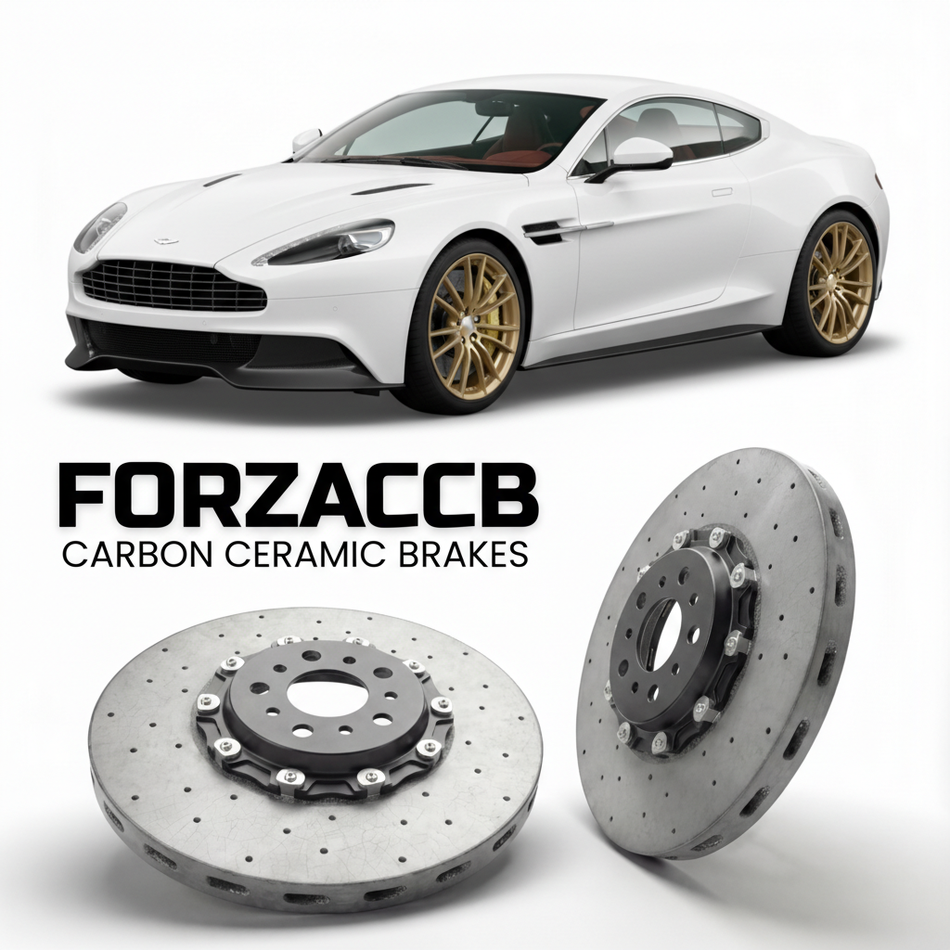 Carbon Ceramic Brake Rotors for Aston Martin Vanquish VH (2012-2018) | CCB OEM Replacement / Conversion Upgrade Kit