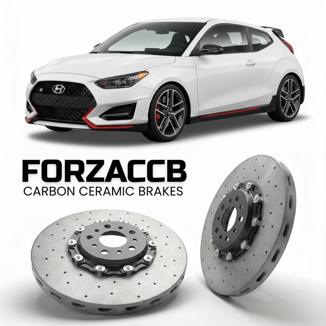 Carbon Ceramic Brake Rotors for Hyundai Veloster N (2019-2022) | CCB OEM Replacement / Conversion Upgrade Kit