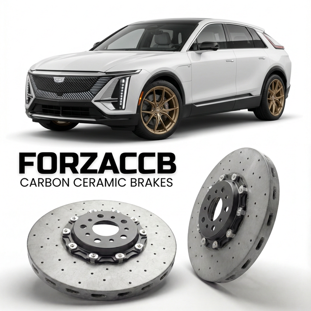 Carbon Ceramic Brake Rotors for Cadillac VISTIQ (2025+) | CCB OEM Replacement / Conversion Upgrade Kit