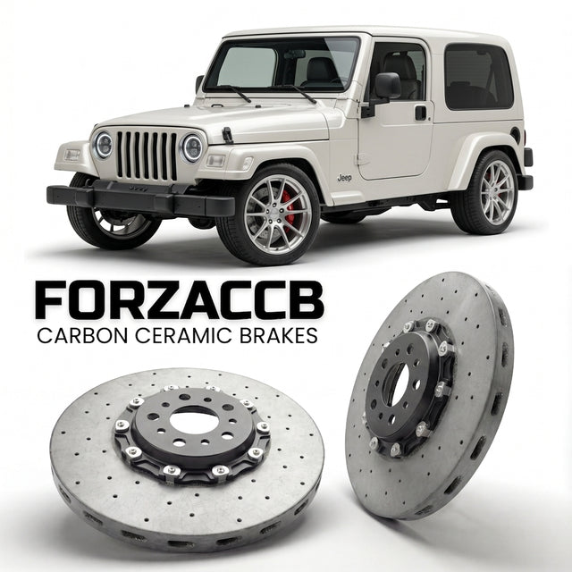 Carbon Ceramic Brake Rotors for Jeep Wrangler II (TJ (2005-2006) | CCB OEM Replacement / Conversion Upgrade Kit