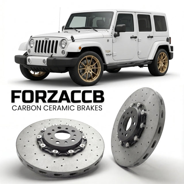 Carbon Ceramic Brake Rotors for Jeep Wrangler III (JK (2006-2018) | CCB OEM Replacement / Conversion Upgrade Kit