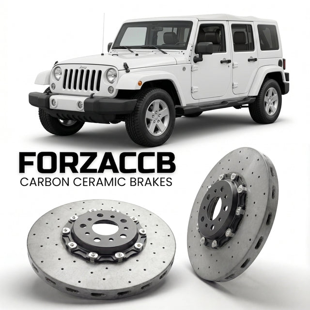 Carbon Ceramic Brake Rotors for Jeep Wrangler III Unlimited (JK (2006-2018) | CCB OEM Replacement / Conversion Upgrade Kit