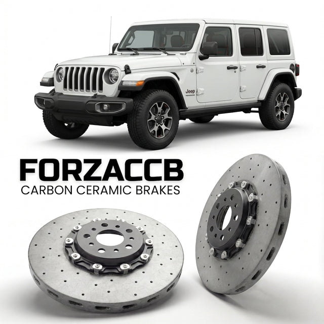 Carbon Ceramic Brake Rotors for Jeep Wrangler IV Unlimited (JL (2017-2023) | CCB OEM Replacement / Conversion Upgrade Kit