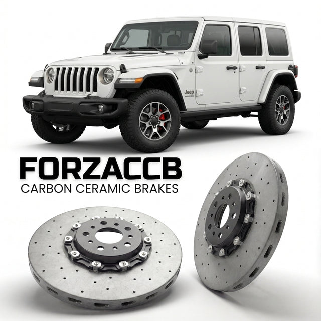 Carbon Ceramic Brake Rotors for Jeep Wrangler IV (JL, facelift 2023 (2023+) | CCB OEM Replacement / Conversion Upgrade Kit