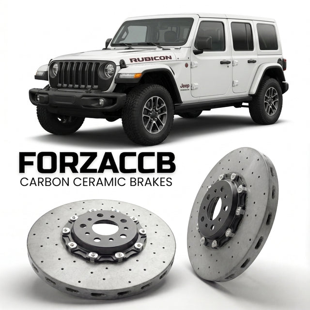 Carbon Ceramic Brake Rotors for Jeep Wrangler IV Unlimited (JL, facelift 2023 (2023+) | CCB OEM Replacement / Conversion Upgrade Kit