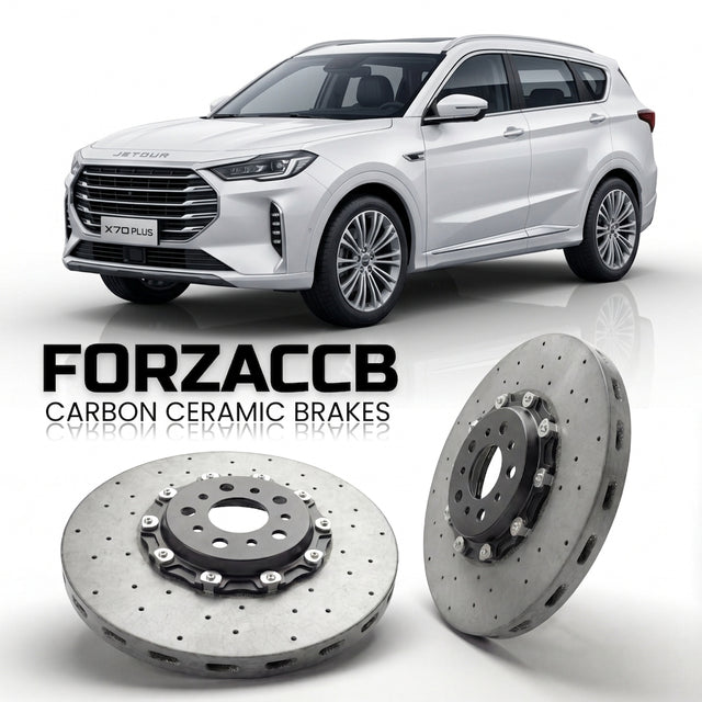 Carbon Ceramic Brake Rotors for Jetour X70 Plus (facelift 2024 (2024+) | CCB OEM Replacement / Conversion Upgrade Kit