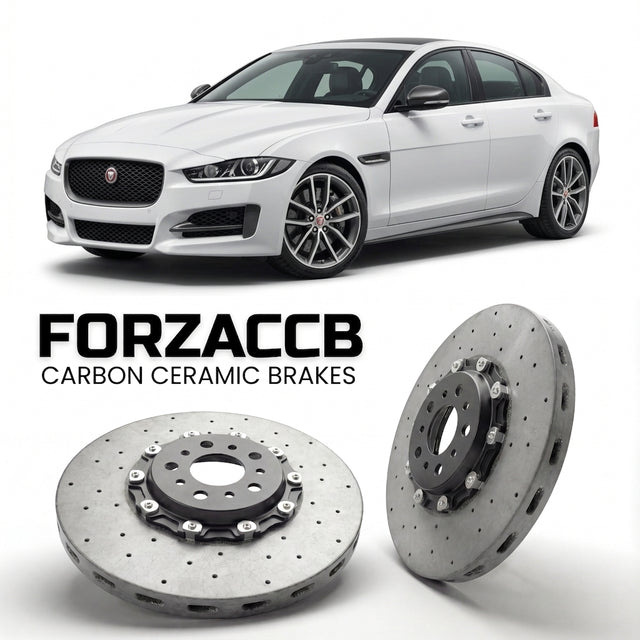 Carbon Ceramic Brake Rotors for Jaguar XE X760 (2015-2018) | CCB OEM Replacement / Conversion Upgrade Kit