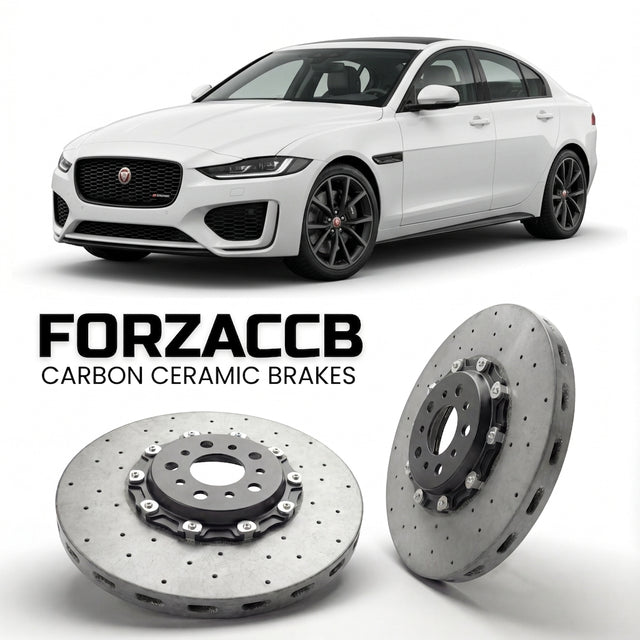 Carbon Ceramic Brake Rotors for Jaguar XE X760, facelift 2020 (2020-2024) | CCB OEM Replacement / Conversion Upgrade Kit