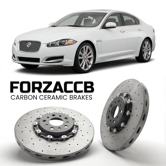 Carbon Ceramic Brake Rotors for Jaguar XF X250 (2007-2011) | CCB OEM Replacement / Conversion Upgrade Kit