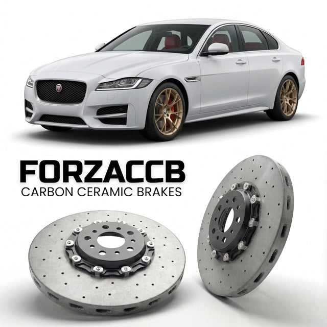 Carbon Ceramic Brake Rotors for Jaguar XF X260 (2015-2020) | CCB OEM Replacement / Conversion Upgrade Kit