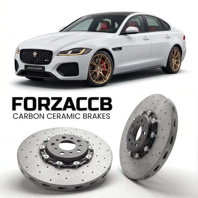 Carbon Ceramic Brake Rotors for Jaguar XF X260, facelift 2020 (2020-2024) | CCB OEM Replacement / Conversion Upgrade Kit