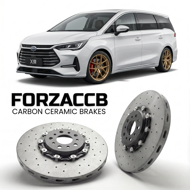 Carbon Ceramic Brake Rotors for BYD Xia (2025+) | CCB OEM Replacement / Conversion Upgrade Kit