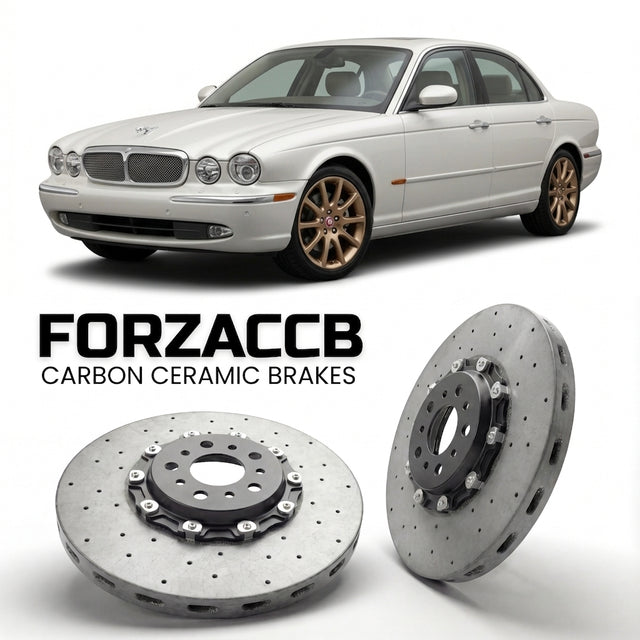 Carbon Ceramic Brake Rotors for Jaguar XJ X350 (2005-2006) | CCB OEM Replacement / Conversion Upgrade Kit