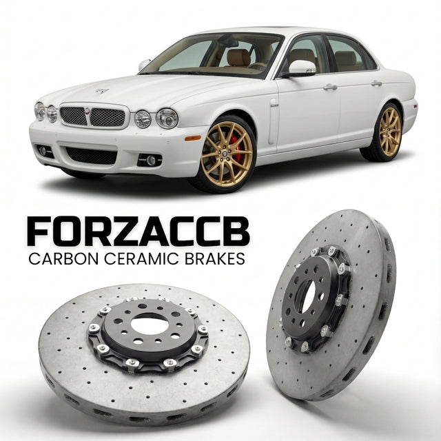 Carbon Ceramic Brake Rotors for Jaguar XJ X358 (2007-2009) | CCB OEM Replacement / Conversion Upgrade Kit