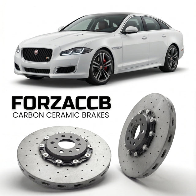 Carbon Ceramic Brake Rotors for Jaguar XJ X351 facelift 2015 (2015-2019) | CCB OEM Replacement / Conversion Upgrade Kit