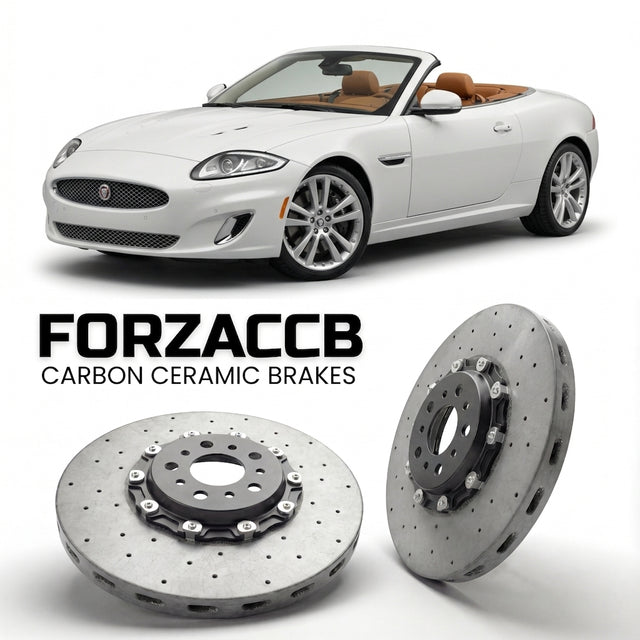 Carbon Ceramic Brake Rotors for Jaguar XK Convertible (X150, facelift 2009 (2009-2011) | CCB OEM Replacement / Conversion Upgrade Kit