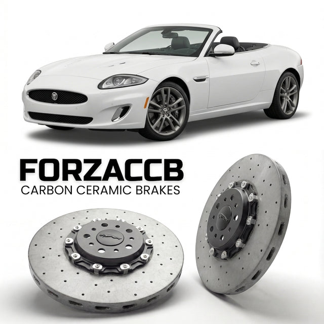 Carbon Ceramic Brake Rotors for Jaguar XK Convertible (X150, facelift 2011 (2011-2014) | CCB OEM Replacement / Conversion Upgrade Kit