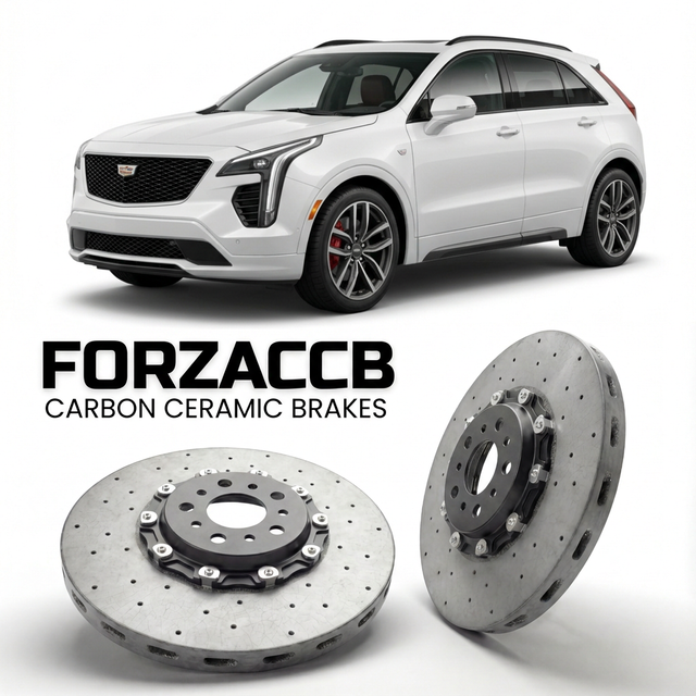 Carbon Ceramic Brake Rotors for Cadillac XT4 I (facelift 2024 (2023+) | CCB OEM Replacement / Conversion Upgrade Kit