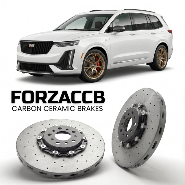 Carbon Ceramic Brake Rotors for Cadillac XT6 (2019+) | CCB OEM Replacement / Conversion Upgrade Kit