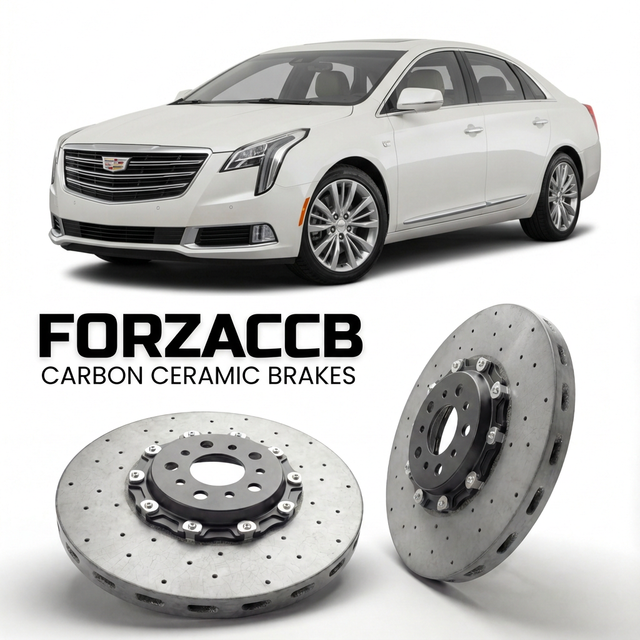 Carbon Ceramic Brake Rotors for Cadillac XTS facelift 2017 (2017-2020) | CCB OEM Replacement / Conversion Upgrade Kit