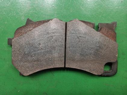 Inner brake pad after the test
