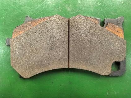 Inner brake pad before the test