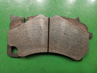 Outer brake pad after the test