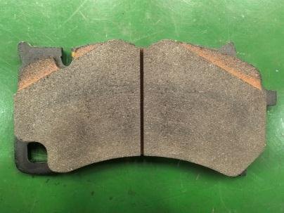 Outer brake pad before the test